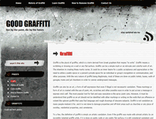Tablet Screenshot of goodgraffiti.org